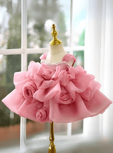 High-End Girl's Formal Dress, Drestiny, Dresses, Pink, White, Dark Pink, Green, white formal dress, pink formal dress, 6-12M, 18-24M, 3T, 3Y, 4Y, 4T, 5Y, 5T, 6Y, 6T, 7-8Y, 7-8T, 9-10Y, 9-10T, Sleeveless, United States, USA, Canada, Australia, New Zealand, United Kingdom, UK, baby formal dress, girls formal dress, flower girl dresses, pageant dresses, shopdrestiny.com